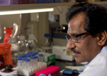 Man In Laboratory Wearing Lab Coat